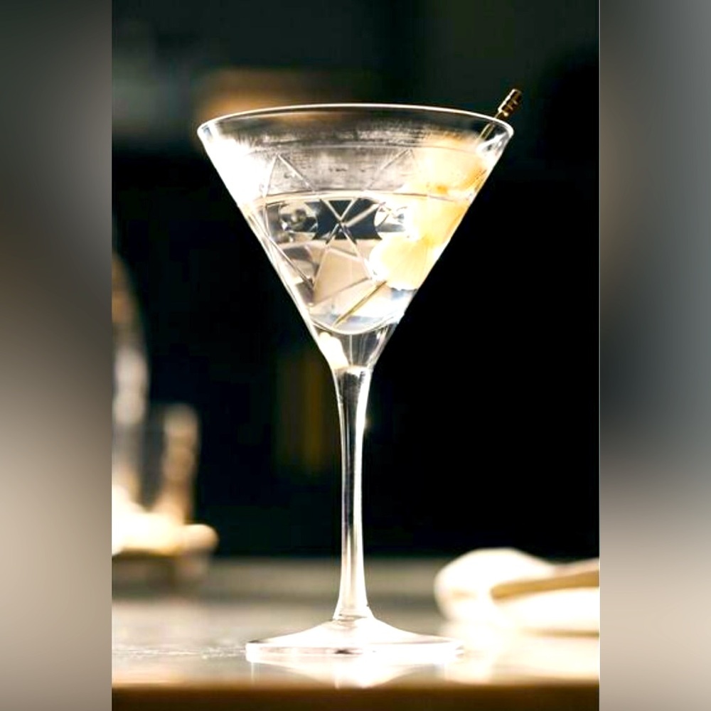 The Met x Anthropologie Martini Glasses- Limited Edition, 2 Martini Glasses NEW